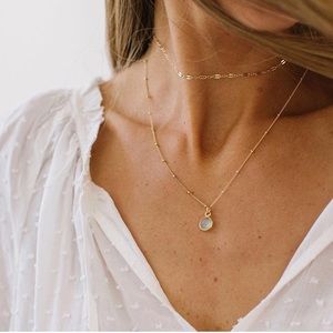 Made By Mary Dew Drop Necklace Gold